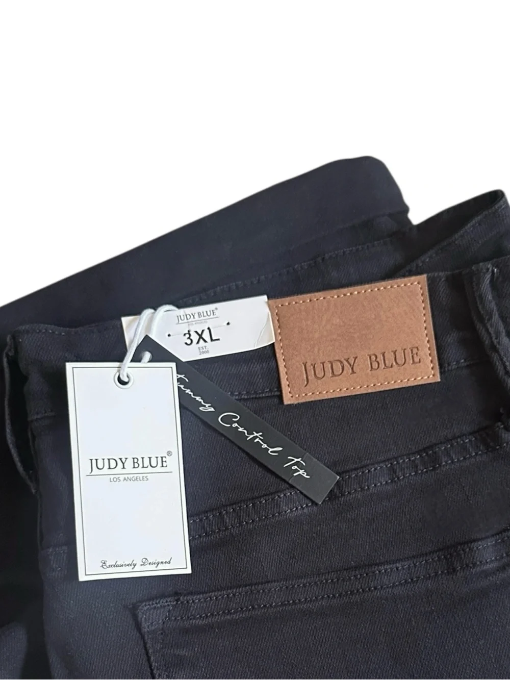 Judy Blue 3XL High Waist Bermuda Shorts Black Stretch Denim NWT Plus